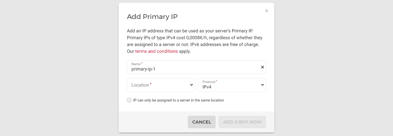 Creating Primary IPs - Hetzner Docs