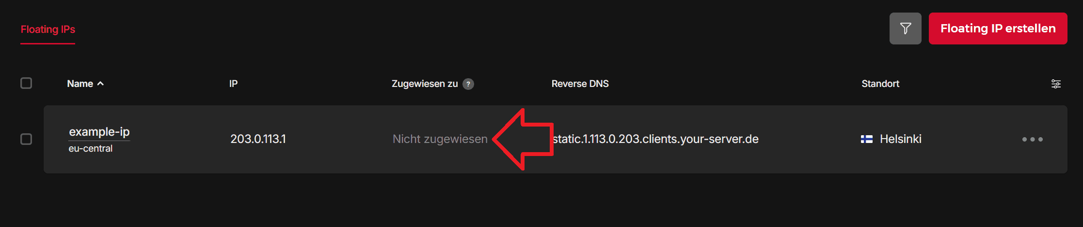 Floating IPs hinzufügen - Hetzner Docs