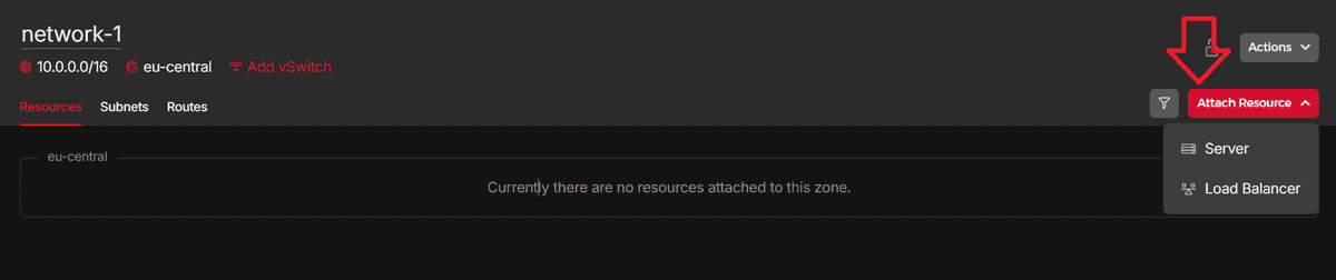 Creating a Network - Hetzner Docs