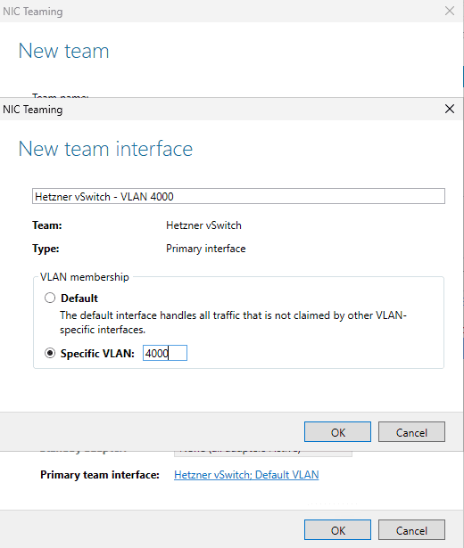 Windows vlan team dialog