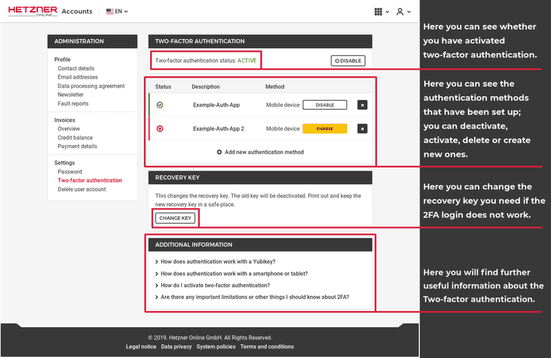 Authentification Guide — Two authenticators