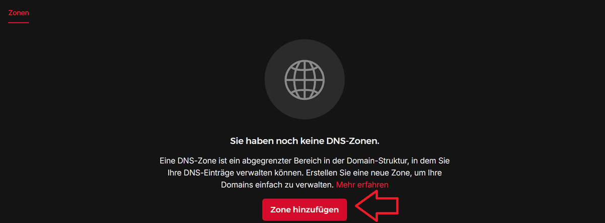 Zone erstellen - Hetzner Docs