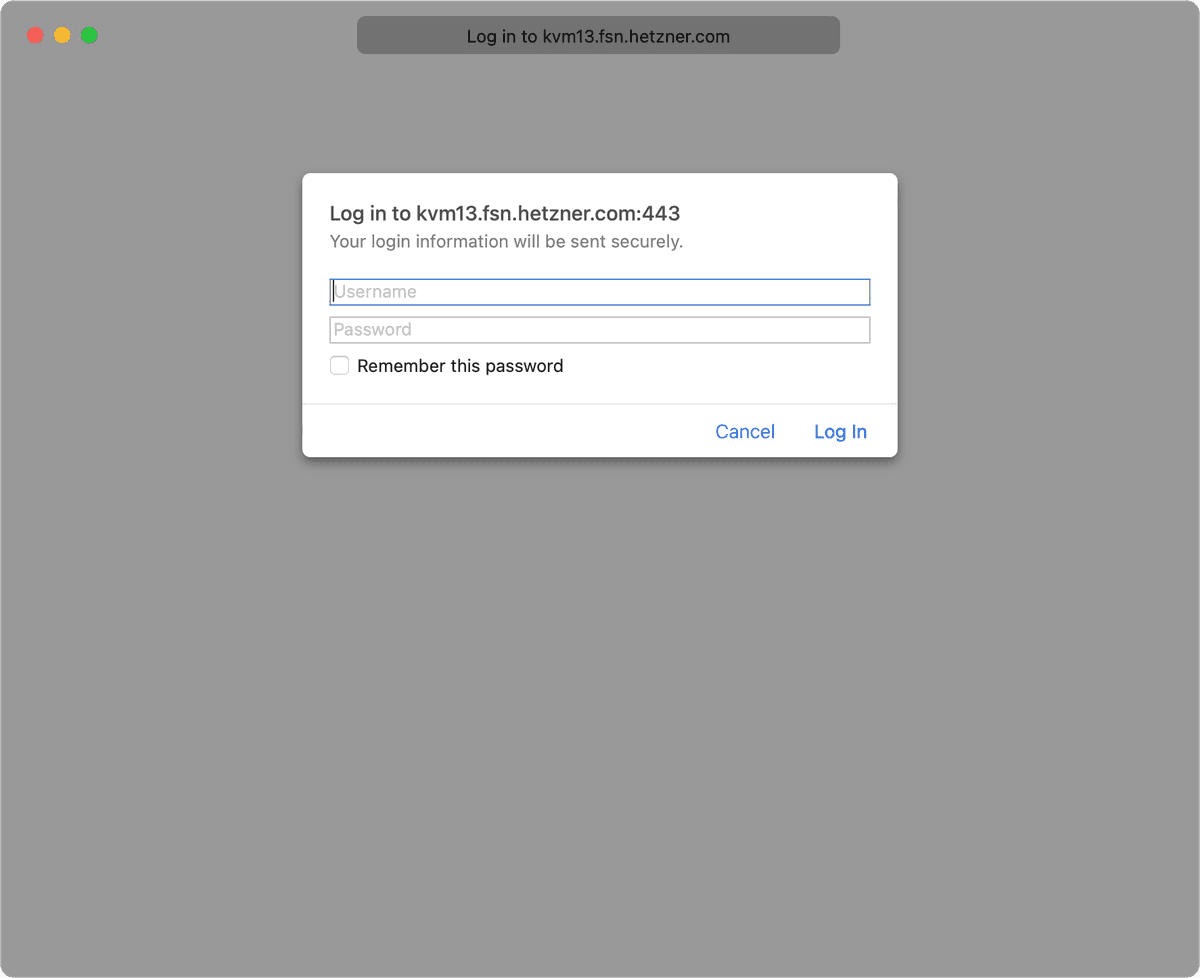 KVM Console Hetzner Docs