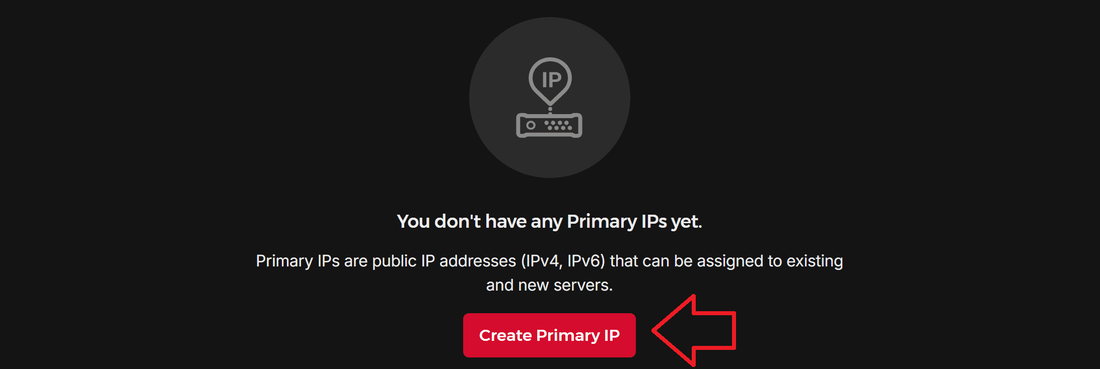 Creating Primary IPs - Hetzner Docs