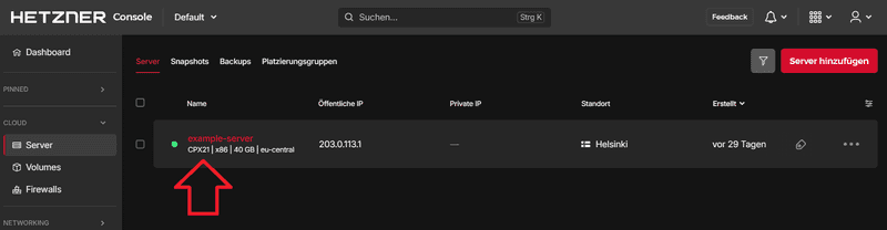 select-server