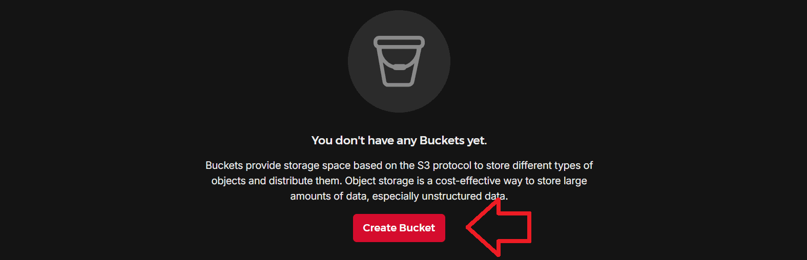 Creating a Bucket - Hetzner Docs