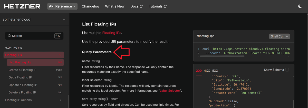 Using the API - Hetzner Docs