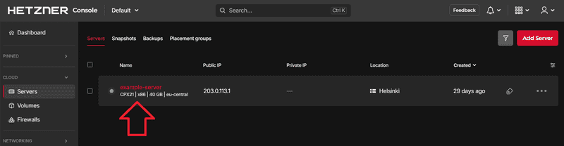 select-server