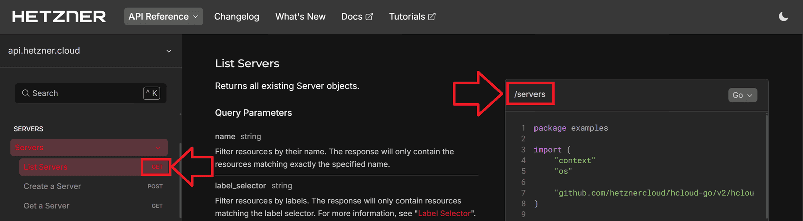 Using the API - Hetzner Docs